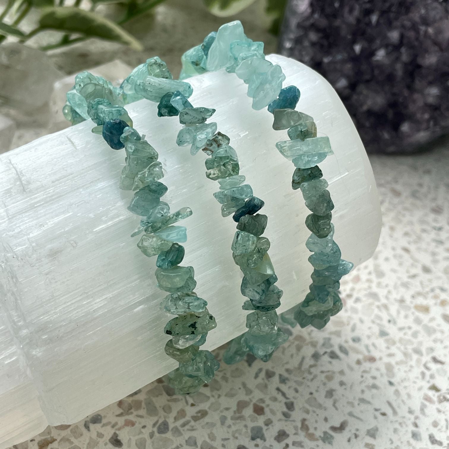 Aquamarine Chip Bracelet Aquamarine Chip Bracelet